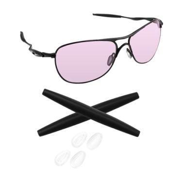 Imagem de Biyxpiv Kits de borracha de substituição para protetores de nariz para óculos de sol Oakley Crosshair New 2012 OO4060, fácil instalação - Kits de borracha