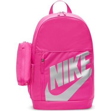 Imagem de Mochila Nike Elemental Kids unissexo Laser fúcsia/metal prateado 20 Litros Pink
