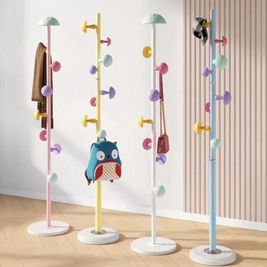 Imagem de Cabideiro Mancebo de Chão com 7 Ganchos 169cm Cogumelo para Chapéu Cas