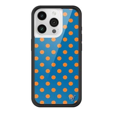 Imagem de Wildflower Capas - Compatível com iPhone 15 Pro | Amortecedor preto protetor, certificado de teste de queda de 1,2 m, pequenas empresas de propriedade feminina | Pontos pontilhados clássicos da moda