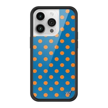 Imagem de Wildflower Capas - Compatível com iPhone 14 Pro | Amortecedor preto protetor, certificado de teste de queda de 1,2 m, pequenas empresas de propriedade feminina | Pontos pontilhados clássicos da moda