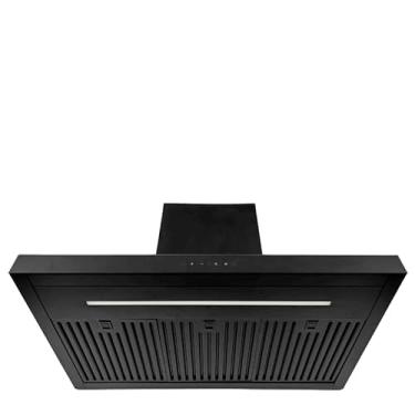 Imagem de Coifa Parede Celdom Flat Touch 90cm Black Matte