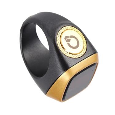 Imagem de Generic Smart Tally Counter Ring 0.49in Display Easy Count Digital Finger Clicker para Lembrete de Tempo de Oração