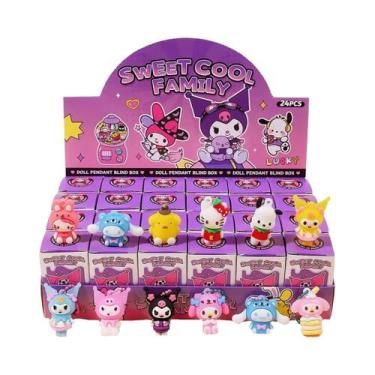 Imagem de Chaveiro Hello Kitty Pikachu Caixa Surpresa Sanrio Pokémon Pingente Me