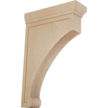 Imagem de Ekena Millwork Suporte de madeira BKTW02X08X12GOMA, 6,5" L x 20,6" P x 30,8 cm A, bordo