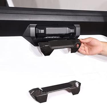 Imagem de Aunginsy Capa de acabamento de maçaneta de porta traseira compatível com Toyota Tundra 2022 2023 2024 2025 Porta traseira do porta-malas do carro maçaneta da porta traseira do portão elevador protetor