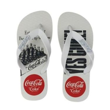 Imagem de Sandália Masculina Coca-Cola Cc4406 Yes Coke Branco-Masculino