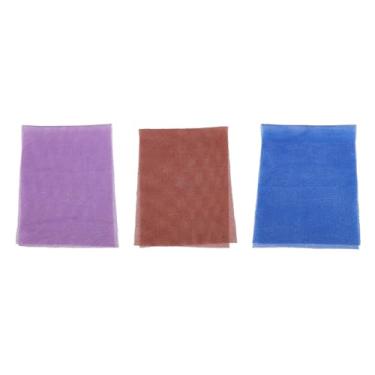 Imagem de HURRISE Esponja de Banho Africana de 3 Pacotes, Rede de Chuveiro Esfoliante de Nylon para Limpeza Profunda, Purificador Corporal Africano de Secagem Rápida para Homens e Mulheres