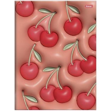 Imagem de Caderno Costurado Universitário Foroni Capa Dura Nicecream 80 Folhas -