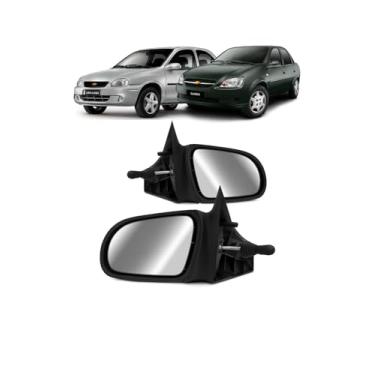 Imagem de Par Retrovisor Corsa 1993 a 2002 Classic 2003 a 2016 com controle