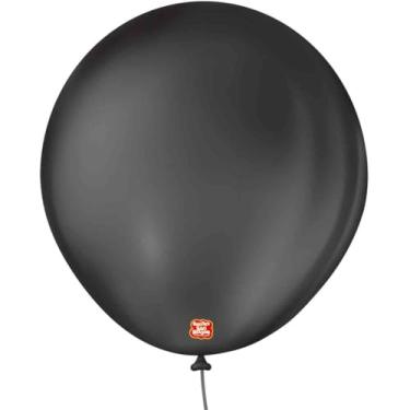 Imagem de Balão 8, São Roque, Liso, Preto Ebano, Pacote com 50
