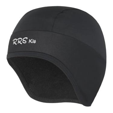 Imagem de oshhni Touca térmica para capacete, gorro de ciclismo, agasalho quente com protetores de orelha refletivos, ideal para pesca.