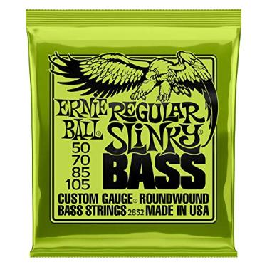 Imagem de Cordas para baixo Ernie Ball Regular Slinky P02832, revestimento de níquel, calibre 50-105