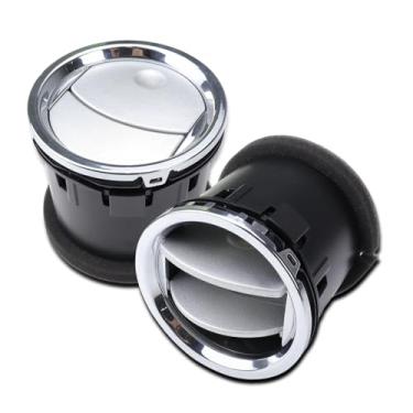 Imagem de 8L3Z19893BA 2 peças Painel Ar Condicionado Ventilação do Aquecedor AC Compatível com Ford F150 2004-2008 Substitui 8L3Z-19893-BA 8L3Z19893BA (Cromado Prata)