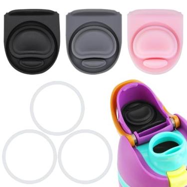 Imagem de ZONBBEE 3 peças de rolha de substituição e 3 peças de anel de vedação O compatíveis com Owala FreeSip 680 g, tampa de vedação superior de garrafa para Owala 16/19/24/32/1,134 g tampa de boca