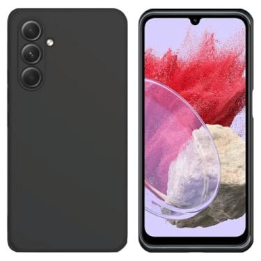 Imagem de Capa Capinha Case Anti Schok Slim Aveludada Preta Compatível Samsung Galaxy M34