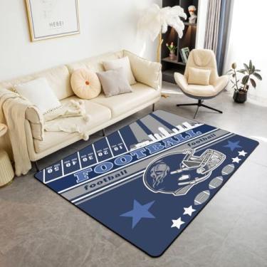 Imagem de Feelyou Tapete de futebol interno para meninos e meninas, 12 x 18 cm, Indianápolis, para sala de estar, presentes de futebol americano, para fãs de futebol, mulheres, homens, futebol, cidade,