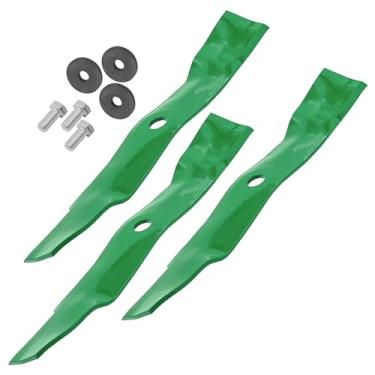 Imagem de Caltric Lâmina de elevação de 122 cm compatível com John Deere Z330M Z330R Z335E Z355R Z425 Z435 Z445 Z515E Z525E Z530M Z535M Z540M X330 X350 X354 X3700 X3800 X384 X390 X394 X570 X580 X584