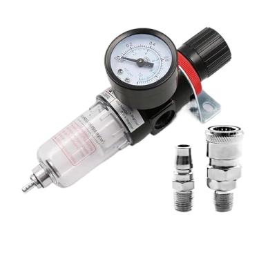 Imagem de 1 unidade de filtro pneumático AFR-2000 unidade de tratamento de ar regulador de pressão válvula redutora de óleo separação de água calibre AFR2000 (AFR-2000 w SMPM20)
