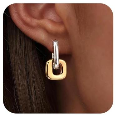 Imagem de Brinco feminino, pulseira de ouro de camada delicada empilhável para mulheres, joias da moda | Presente de festa, banhado a ouro 14K, standard, Latão, Sem pedra preciosa