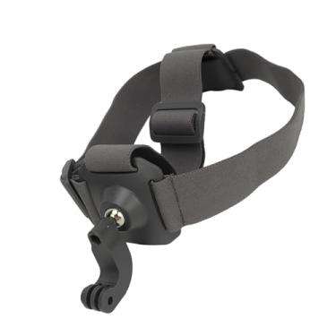 Imagem de KIMISS Correia de Montagem na Cabeça da Câmera de Ação – Cinto de Cabeça Ajustável para Ciclismo, Corrida, Vlogging, Com Rotação de 360° e Compatibilidade Universal (Cinza)