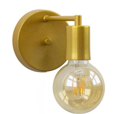 Imagem de Arandela Parede Banheiro Interna Externa Quarto Cama Dourado - Poli Lu