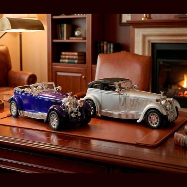 Imagem de Carro Miniatura Colecionável Clássic Antigo Fricção Kit 2pçs