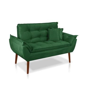 Imagem de Kit 01 Namoradeira Opala + 02 Almofadas cheias Suede - Sonho das Poltr