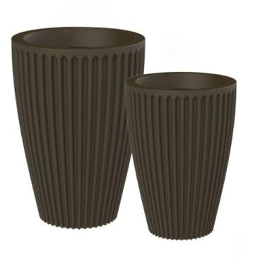 Imagem de Kit Vaso De Planta Decorativo Família(Marrom)