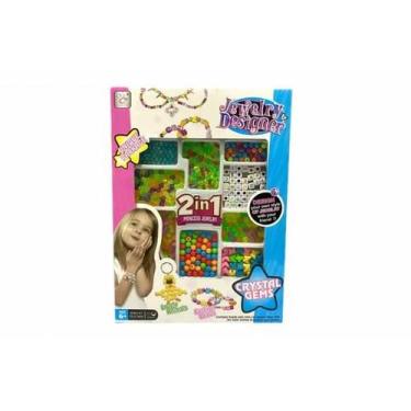 Imagem de Kit de fazer pulseiras colar miçangas bijuteria infantil - TOYS