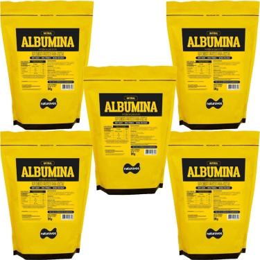 Imagem de Kit 5X Albumina Refil - 1000g Natural - Naturovos-Masculino