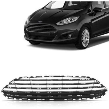 Imagem de Grade Dianteira New Fiesta 2014 15 16 A 2018 Preta Sem Friso