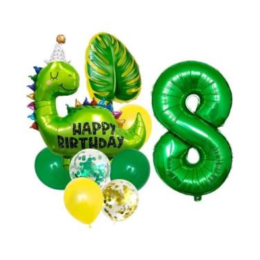 Imagem de Conjunto De Balões De Aniversário Com Tema Dinossauro Jurássico, Balõe