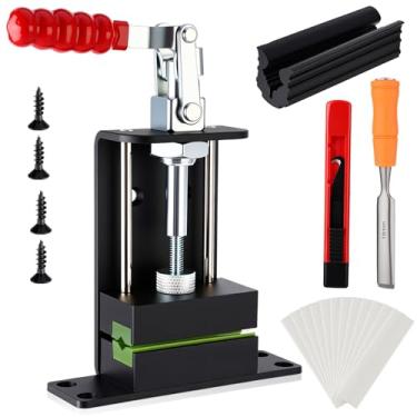 Imagem de Soulchen O kit de aderência de golfe para tacos de aderência inclui braçadeira de alumínio resistente, braçadeira de borracha, 13 fitas de aderência, faca de gancho, removedor de fita, kit de