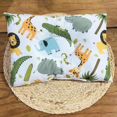 Imagem de Travesseiro Almofada RN Bebê Anatômico Para Bebê Cabeça Chata - Girass