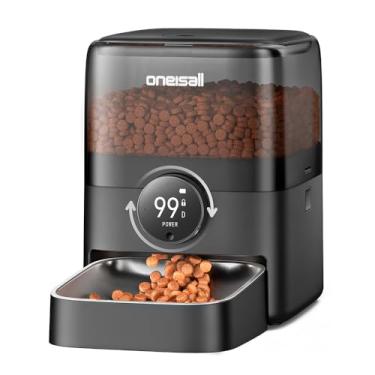 Imagem de Comedouro Automático Wifi 5L para Cães e Gatos - Alimentador Inteligente Programável com Controle Via App - Distribuidor de Ração Tigela Única Modelo PF06DAE