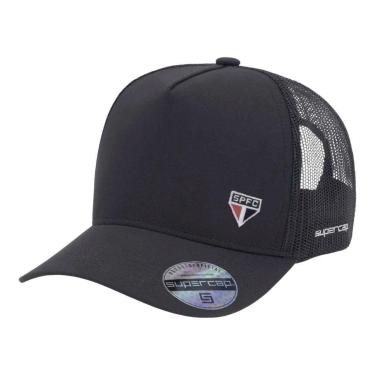 Imagem de Bone Supercap São Paulo Trucker Bordado Frente e Lateral Microfibra U-Unissex