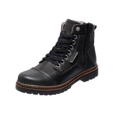 Imagem de Bota Coturno Em Couro Mega Boots 6017 Preto-Masculino