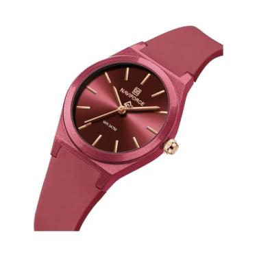 Imagem de Relógio De Moda Feminino NAVIFORCE 2025 Com Pulseira De Silicone, Reló
