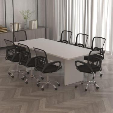 Imagem de Mesa De Escritório Reunião 220cm Multimóveis Cr25336 Branco