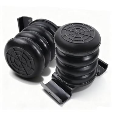 Imagem de MINETPS 2 peças SSR-612-47 Kit de molas auxiliares a ar traseiras, sistema de molas auxiliares de melhoria de suspensão traseira preta para Toyota Tacoma Hilux 2016-2023, para Nissan Frontier, para