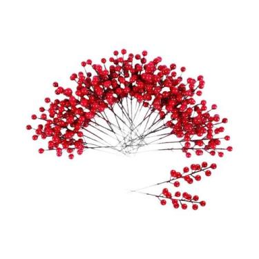 Imagem de Guirlanda De Natal Com Frutos De Azevinho Vermelhos, Planta Artificial