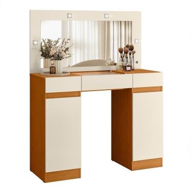 Imagem de Penteadeira Camarim Studio 2 Portas E 3 Gavetas Cinamomo-off White - Móveis Albatroz Cinamomo-off White