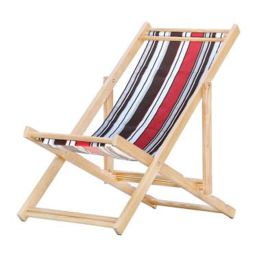 Imagem de Cadeira Espreguiçadeira Preguiçosa Dobrável S-b-l Marrom-vermelho