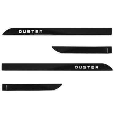 Imagem de Jogo de Friso Lateral Duster 2012 A 2025 Preto Nacre