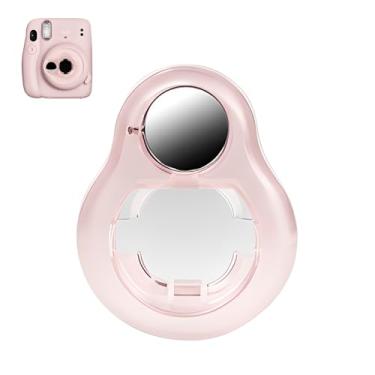 Imagem de Lente de close-up espelhada de selfie compatível com câmera instantânea Fujifilm Instax Mini 11, acessório de autorretrato com anel auxiliar para melhor foco e fotos de selfie (rosa)