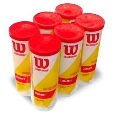 Imagem de Bola de Tênis Wilson Championship Extra Duty  Pack 6 Tubos-Unissex
