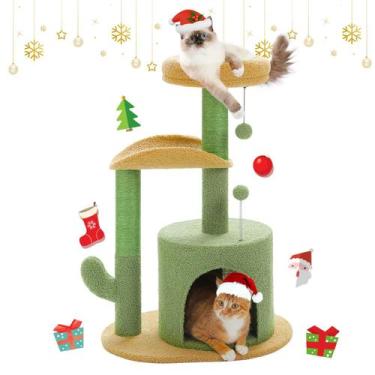 Imagem de Torre pequena para gatos Cat Tree PAWZ Road Cactus com arranhador