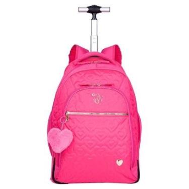 Imagem de Mochila Sestini Capricho com Carrinho Crush Rosa-Unissex