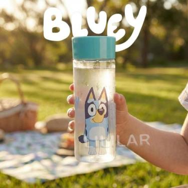 Imagem de Garrafa Bluey 500ml Infantil Original com Tampa Rosca Antivazamento BP